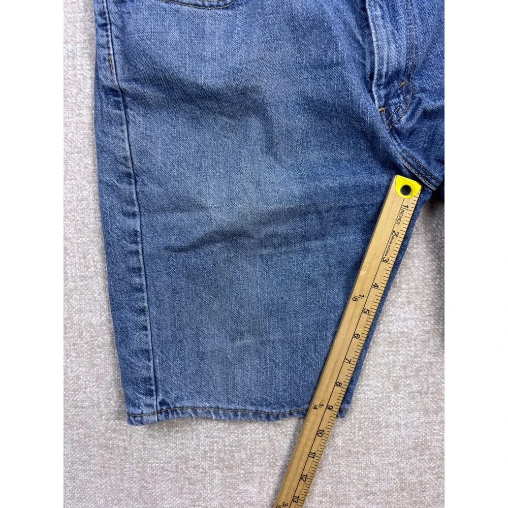 Levis 505 Regular Fit Denim Shorts Mens 33 Medium Wash Blue Cotton 34505-2111